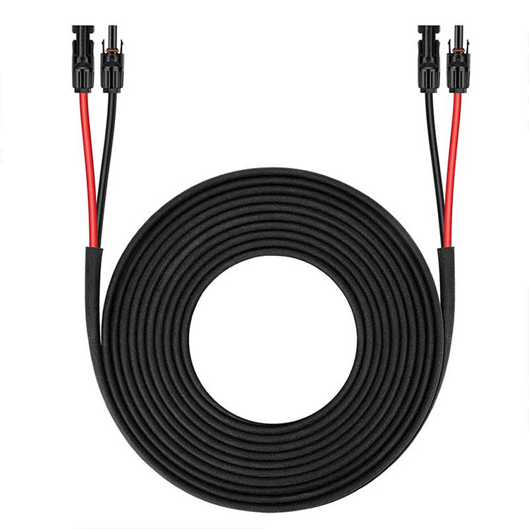 Okun Itẹsiwaju Oorun-25FT 10AWG(6mm2) Oorun Panel Waya Twin